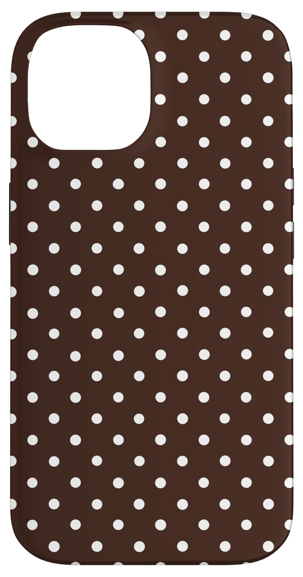 Polka Dot Pattern Brown White for Women Girls Polka Dots Case for iPhone 14