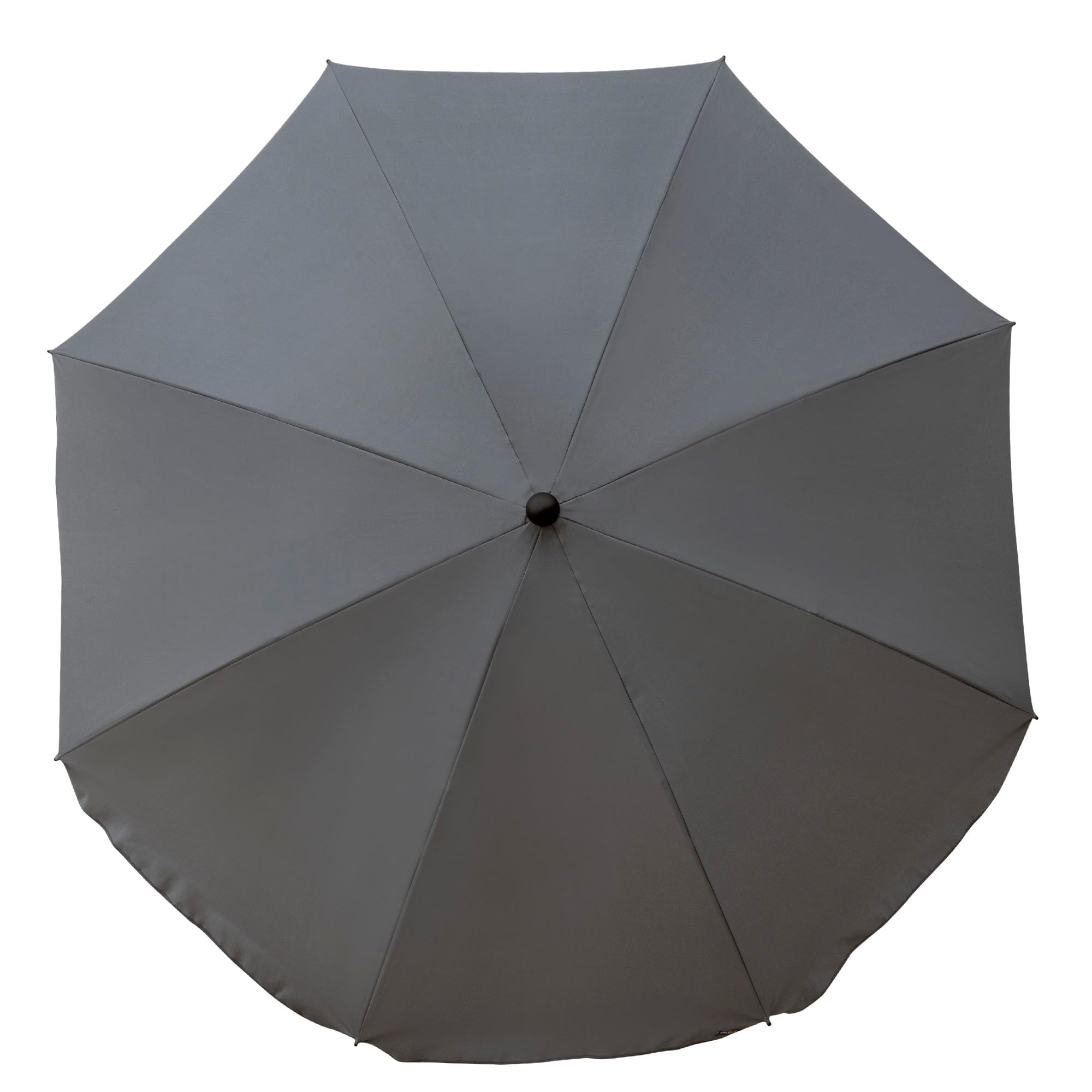 AKTIVE Parasol de Jardin, avec Protection UV30, Ø240 cm, Gris, Mât 28-32 mm, Mât Flexible, Hauteur Réglable, Grands Parasols, Jardin