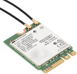 Placa de Rede WiFi, Módulo de Placa Sem Fio Tri Band M.2 NGFF, Bluetooth 5.2 WiFi 6 Geração, para Linux, para Win 10, para Win 8.1, para Win 8, para Win 7