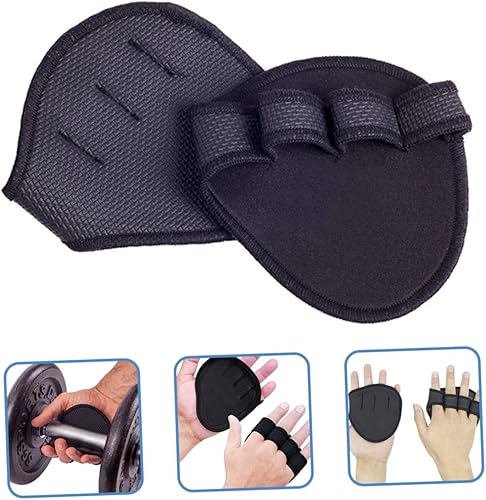 Miniatura 7 de 1 par de guantes de gimnasio para hombre, guantes de gimnasio para hombres, guantes de entrenamiento para levantamiento de pesas, almohadilla de