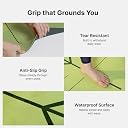 CULT Yoga Mat for Woman, Man & Kids | 6mm Non-Toxic TPE Anti-Slip Exercise Mat for Home Gym Workout | Latex-Free Durable Cushioned Fitness Mats with Travel Strap (Seismic Green) gallery image