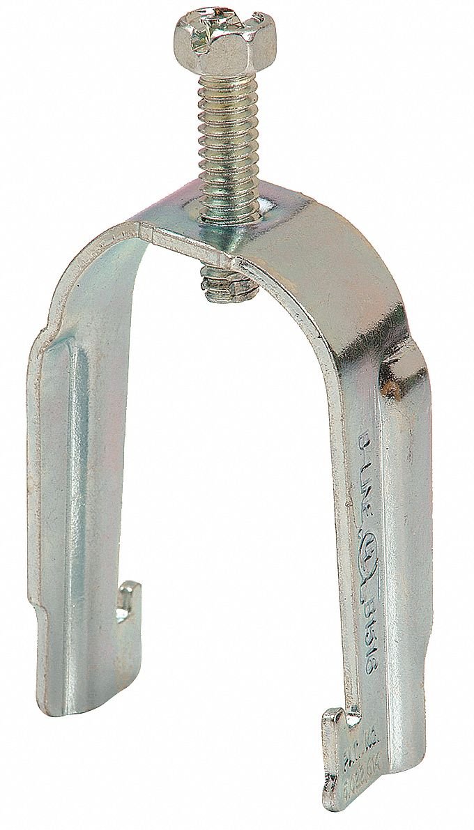 B-LINE by Eaton Steel Conduit Strut Clamp, Pre-Galvanized Finish