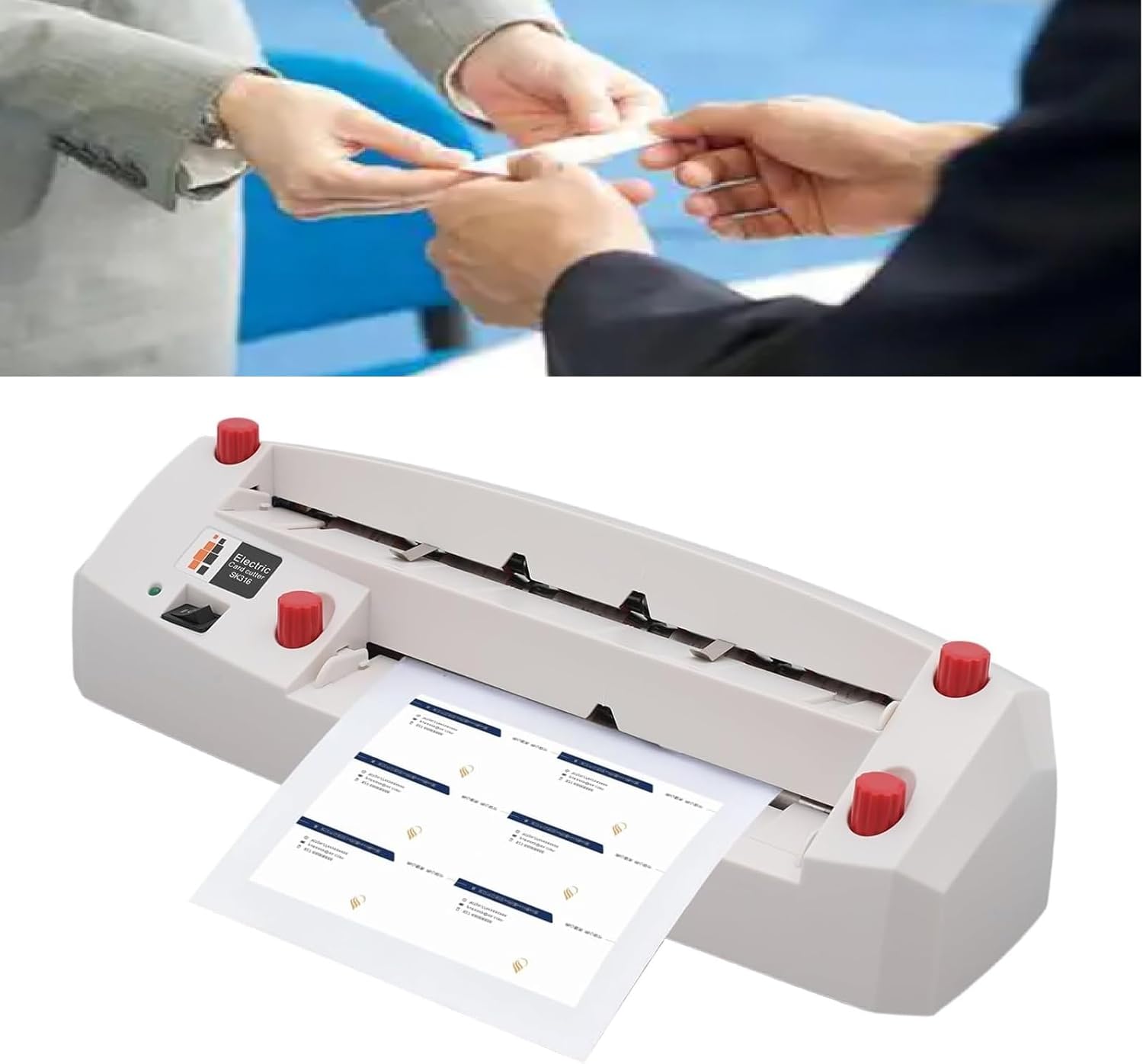 20W Electric Business Card Cutting Machine, Automatic Business Card Slitter, Business Card Cutter, Applicable Paper Size A4