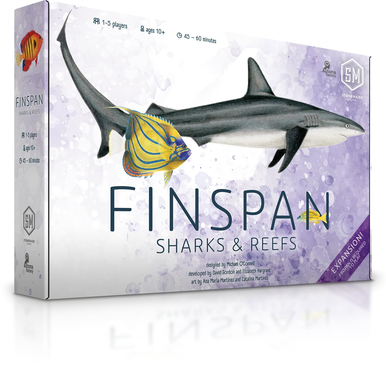 Stonemaier Games | Finspan: Sharks & Reefs | Board Game Expansion