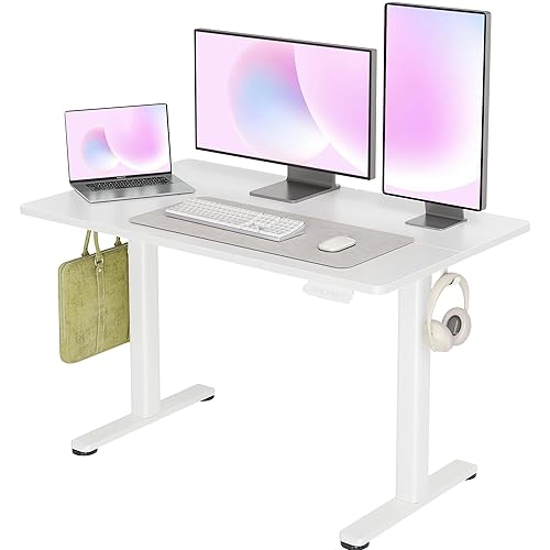 Miniatura 37 de INNOVAR Escritorio eléctrico de pie, escritorio de pie de altura ajustable, escritorio de pie de 40 x 24 pulgadas para computadora de oficina en