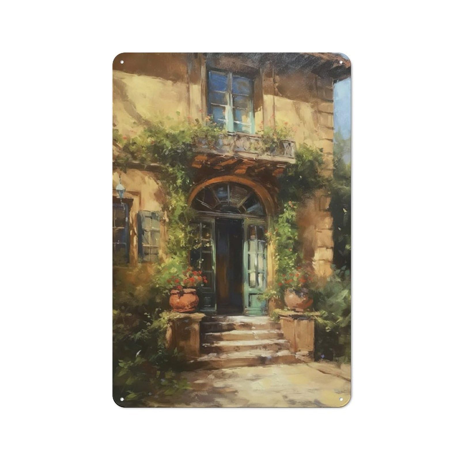 Summer Villa Metal Wall Plaque for Travel Lovers, Birthday, Housewarming Or Christmas Gift, 30x20cm