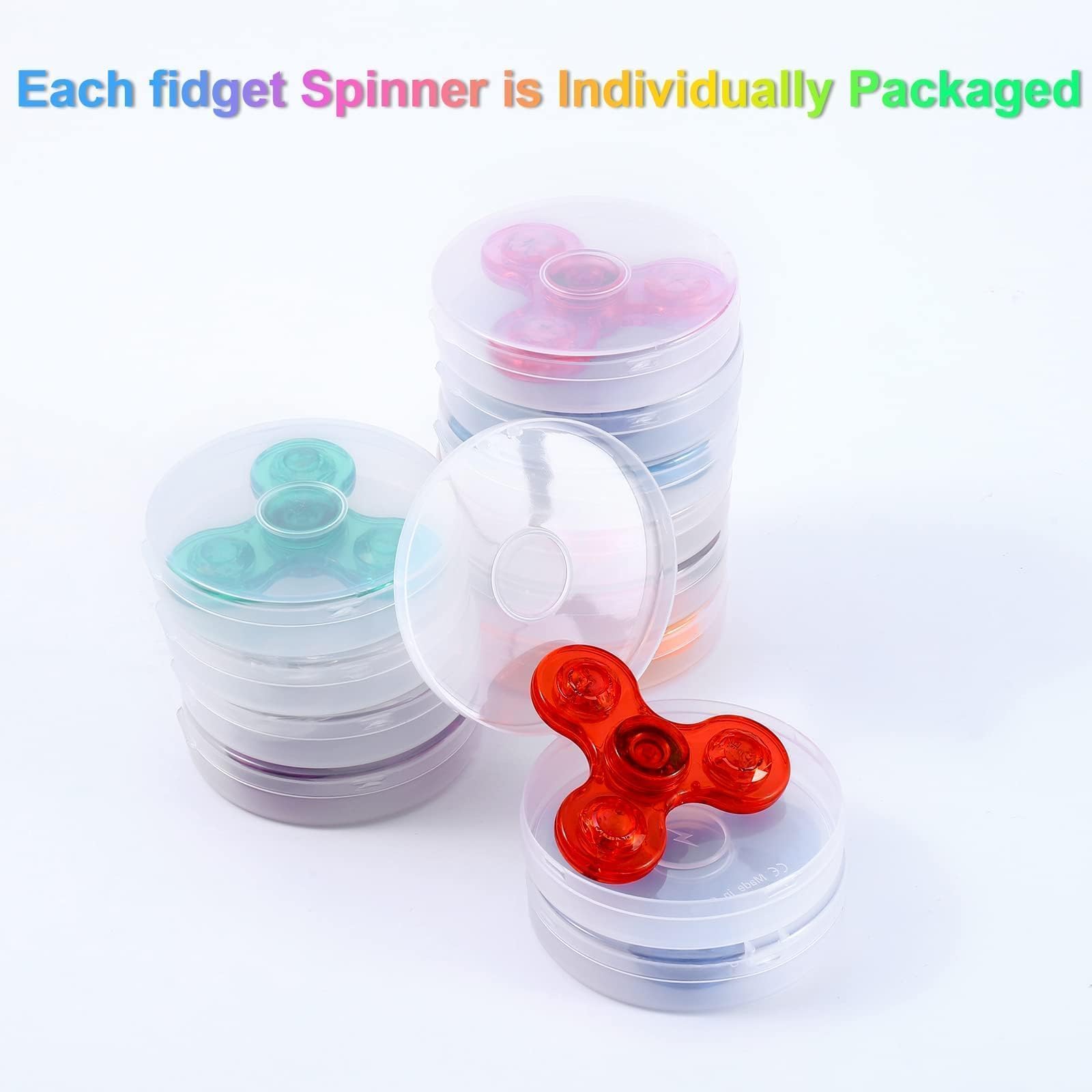 Gigilli Fidget Spinners 12 Pack, Bomboniere per feste LED Light Up Bulk Fidget Spinners, Regalo Bambini Fidget Toy Goodie Bag Stuffers, Glow in The Dark Forniture per feste