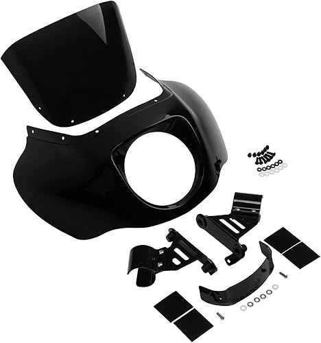 Miniatura 7 de TCMT Kit de montaje de soporte de parabrisas para carenado de un cuarto de faros para Harley Softail Low Rider FXLR 2018-2020 Street Bob FXBB