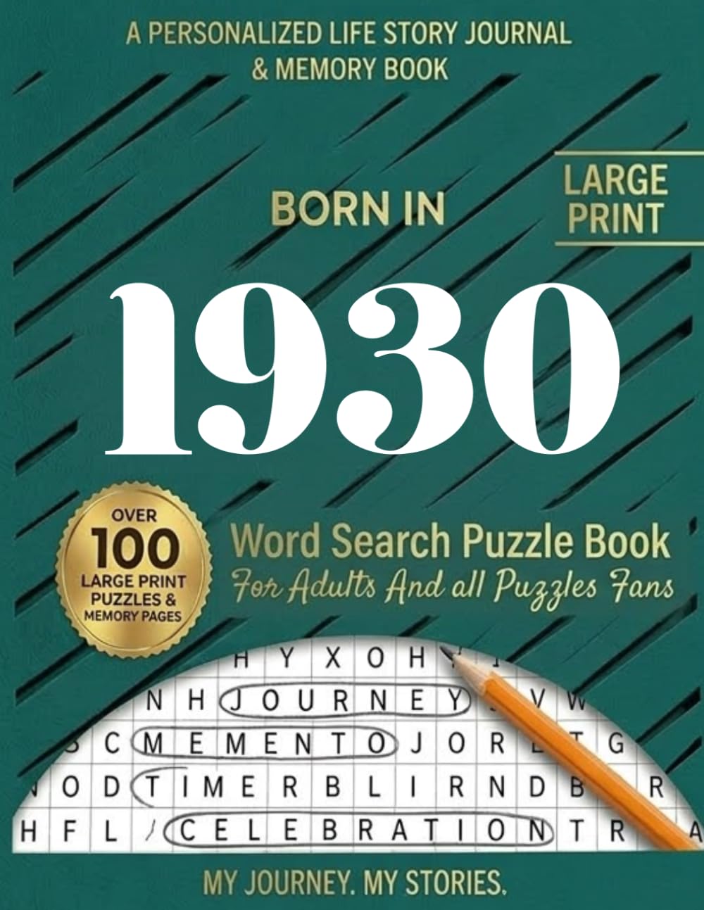 Born In 1930 Word Search Puzzle Book: A Fun and Relaxing Large Print Puzzle Book for Adults and Seniors with Nostalgic Themes from 1930