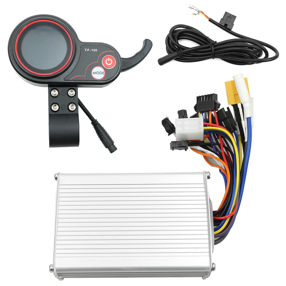 Ensemble de contrôleur de Scooter électrique, contrôleur de vélo électrique, contrôleur de Moteur sans balais 48 V 20 A Compatible avec Le Scooter à 2 Roues KUGOO M4