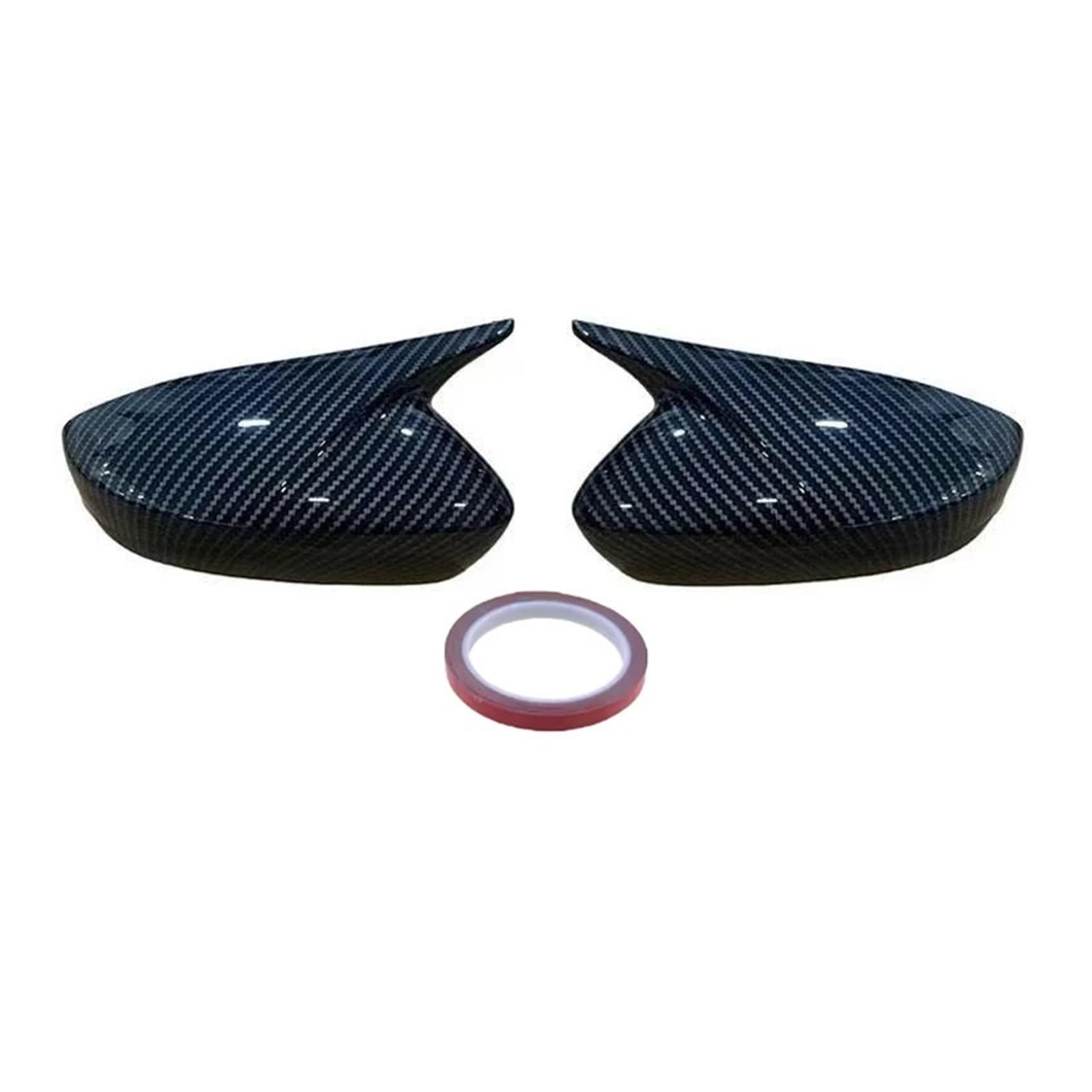 FVYRH Rearview Side Mirror Cover Compatible with VW VW Polo 2011 2012 2013 Sticker Wing Cap Trims Exterior Accessories(Carbon Look)
