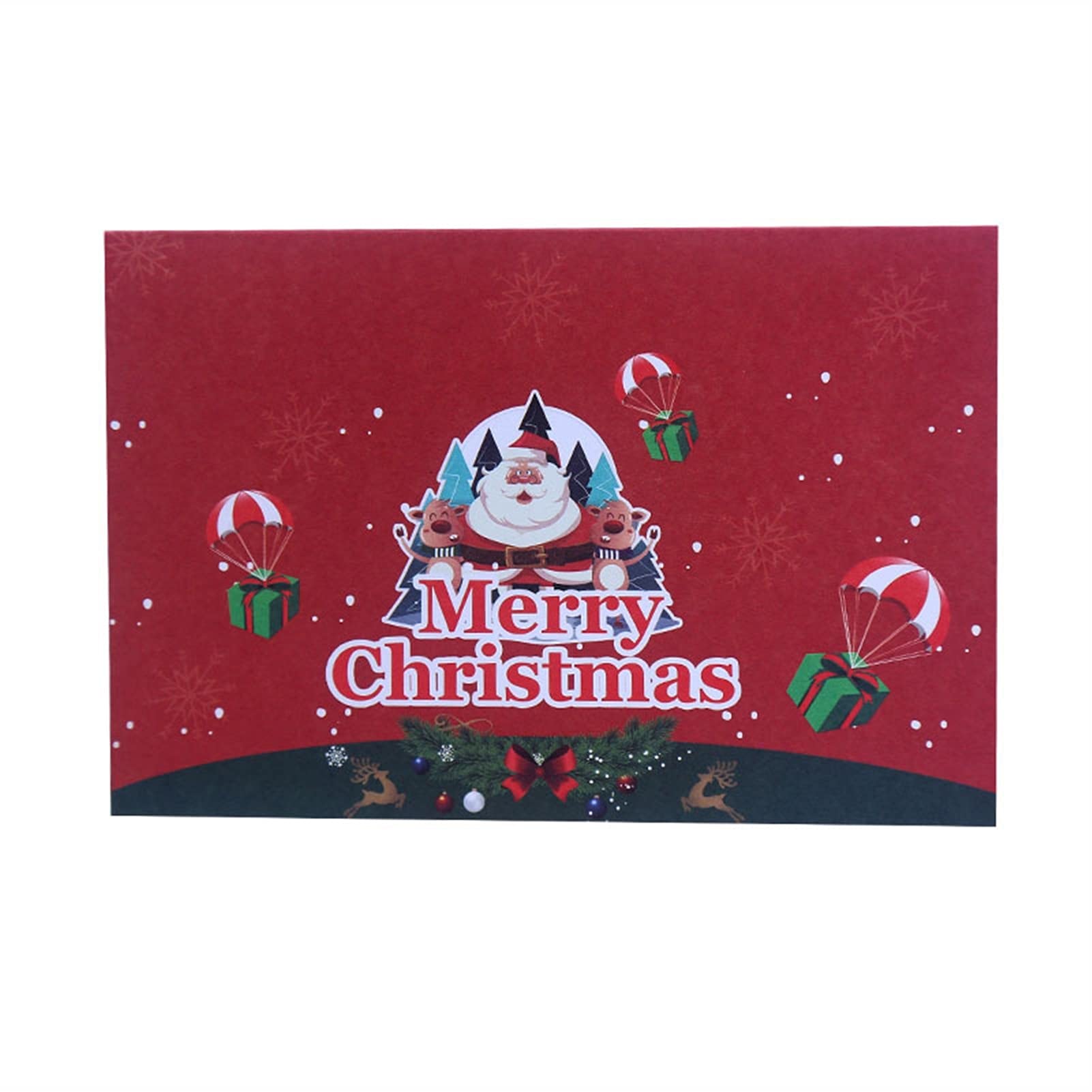 Kartki okolicznościowe festiwal błogosławieństwo kartka okolicznościowa 'Merry Christmas' papier zaproszenie kartki pocztowe 'Happy New Year' prezent dla dorosłych dzieci 60 szt. karty podarunkowe (kolor: B)