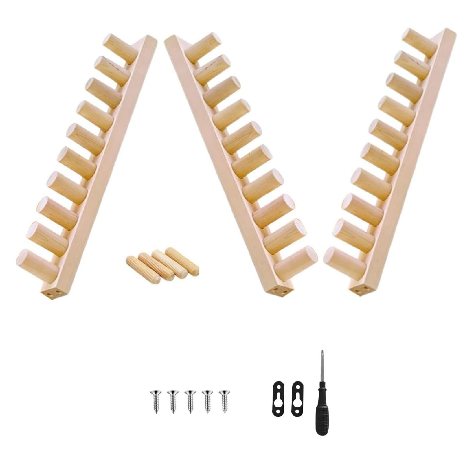 Nucelit Componentized Wooden Weave Frame Modifiable for Tradition Weaving Strong Starter Friendly Set Craft Activity Thick Yarn Compatible Interconnected