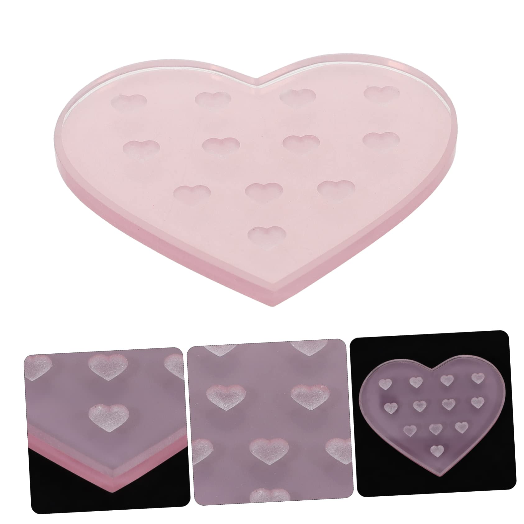 OSOLADY Compact Lightweight Lash Grafting Pad Pink Glue Plates for Eyelash Extensions Gasket Pad