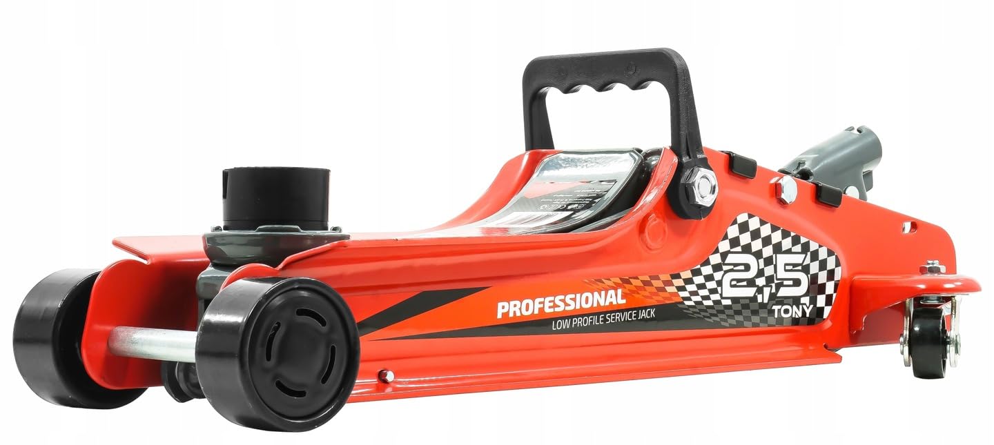 Cric Idraulico 2,5 Tonnellate Cric 2,5T Per Auto Basso Profilo Altezza di Sollevamento 85-381 mm