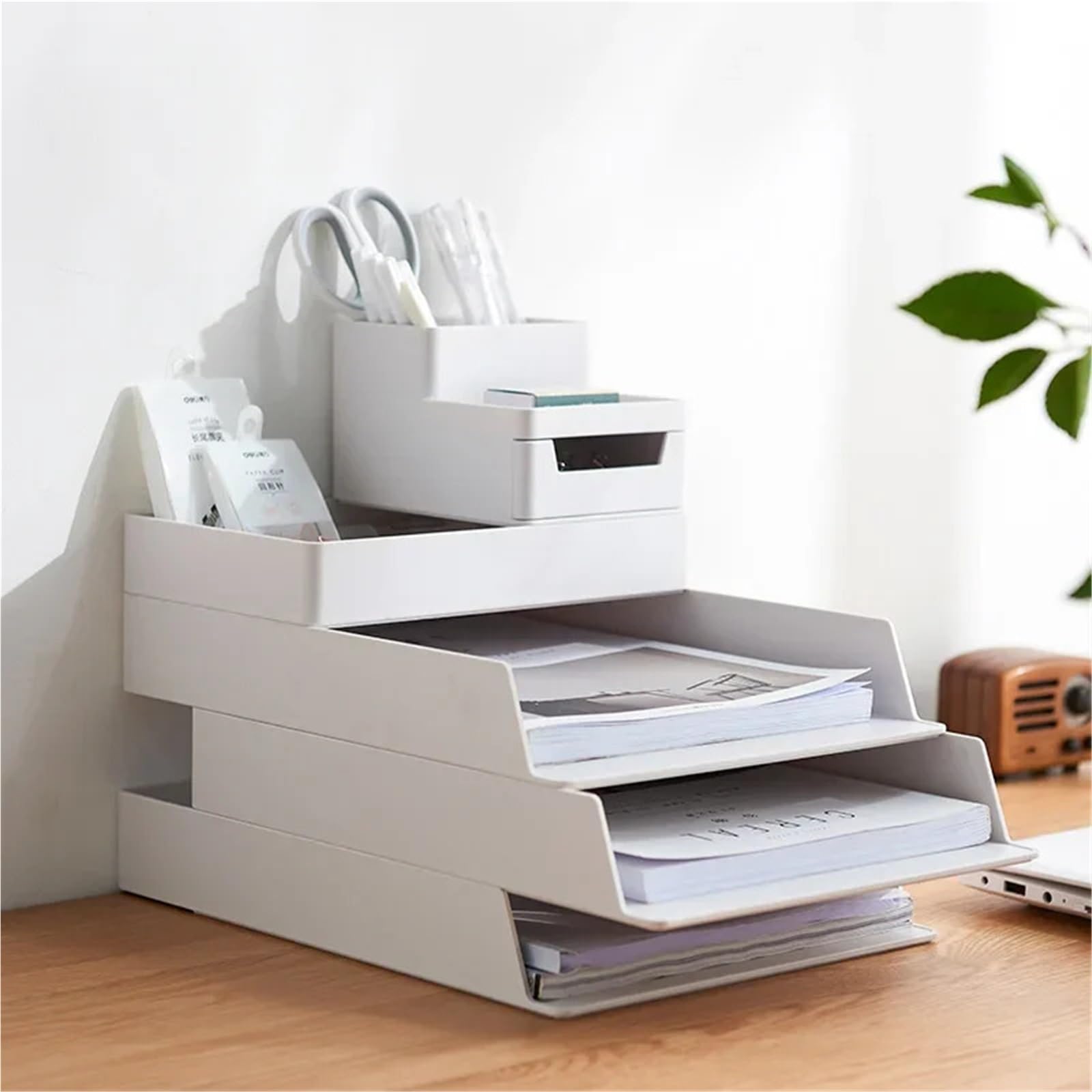 Briefablage Stapelbare Desktop-Aufbewahrungsbox