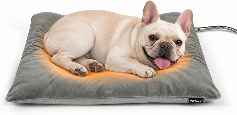 Colchonete Térmico Inflável para Gatos PetTemp com Controle Automático de Temperatura, Capa Lavável e Uso Externo (Médio)