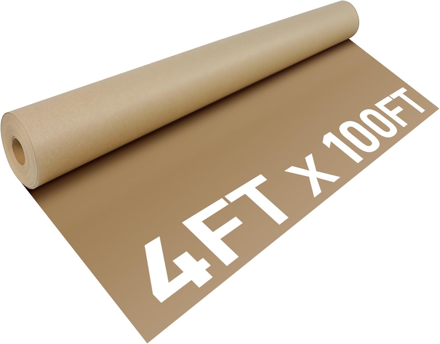 Biodegradable Paper Weed Barrier 3 x 100 Ft, Heavy Duty Garden Biodegradable Landscape Fabric Grass Paper Weed Control Barrier, Thick Kraft Paper Garden Mulch Rolls Weed Blocker for Lawn Landscaping