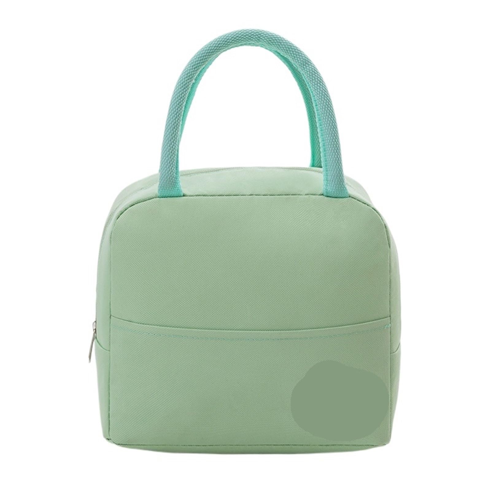 2 szt. aluminiowa folia izolacyjna lodówka torba chłodząca przenośna praca jedzenie piknik świeże termiczne pudełko torby bento ，Torba kempingowa(Green)