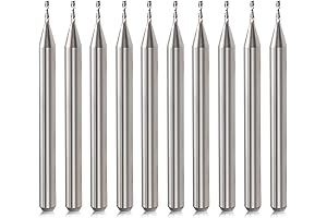 CNC Router Bits 1/8" Shank CNC Bit End Mill 1/32" Cutting Dia...