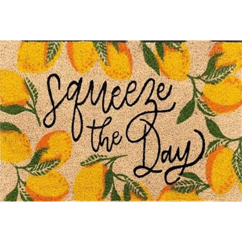 Lemon Squeeze The Day Doormat