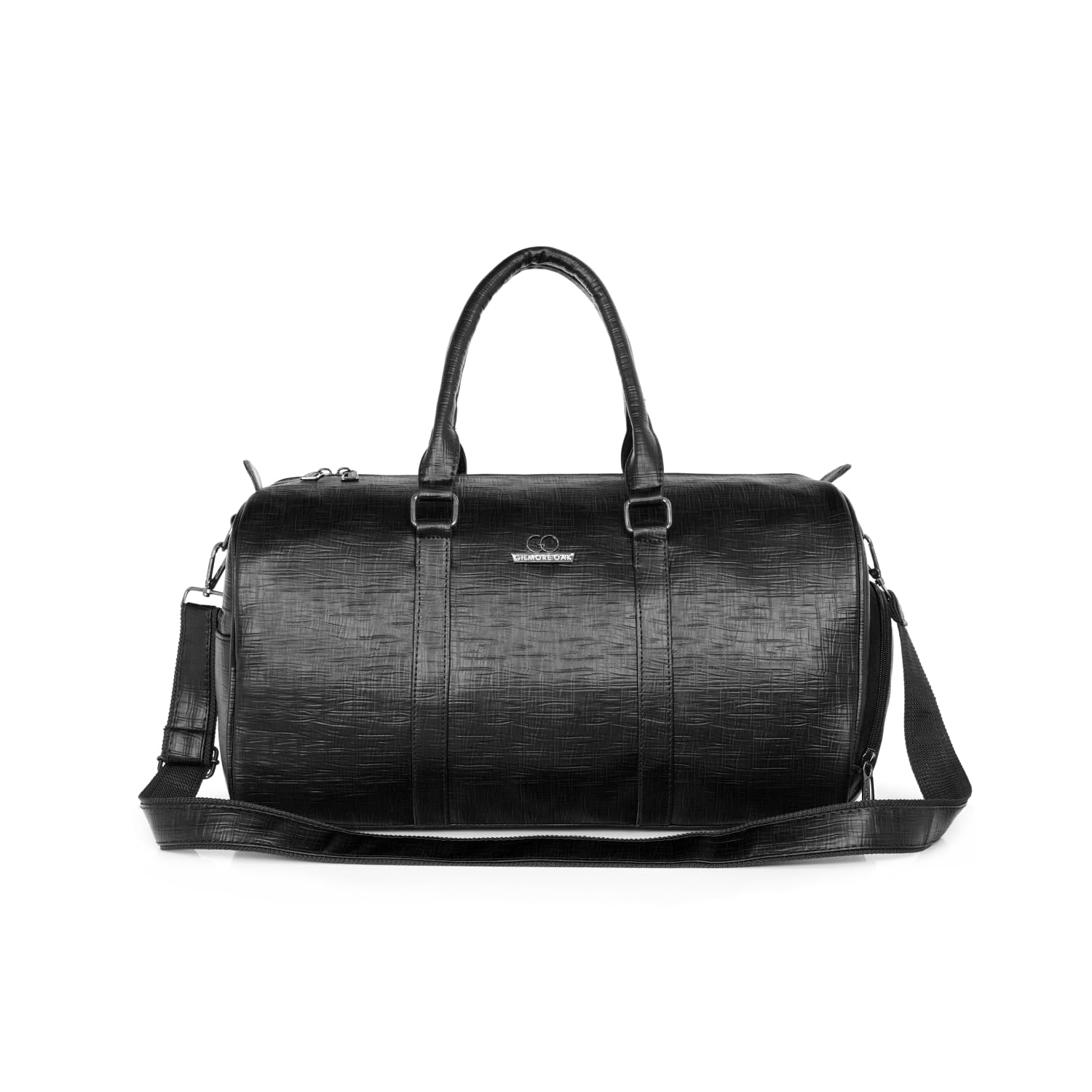 Gilmore Oak Jade Leatherette Unisex Weekender Travel Duffle Bag | Stylish & Spacious Duffle Bag | Duffle Bag for Gym, Sports, Training and Travel (Black)-image-15