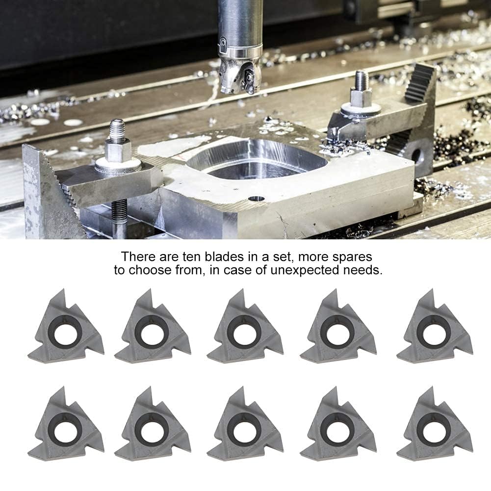 Insertos Roscado Torno 10 Piezas 16ER AG55 Cuchilla Torneado CNC Corte Rosca Acero Carburo Accesorios Procesamiento Máquina