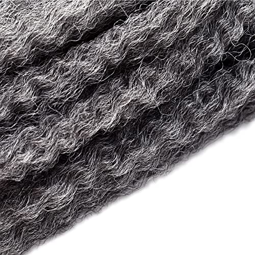 Ms.priceless 24 Inch Marley Hair Marley Twist Braiding Hair For Faux Locs For Butterfly Locs Long Afro Kinky Cuban Twist Crochet Hair For Black Woman Grey Color (T1B/Silver, 3Packs-24 Inch) #TOP3