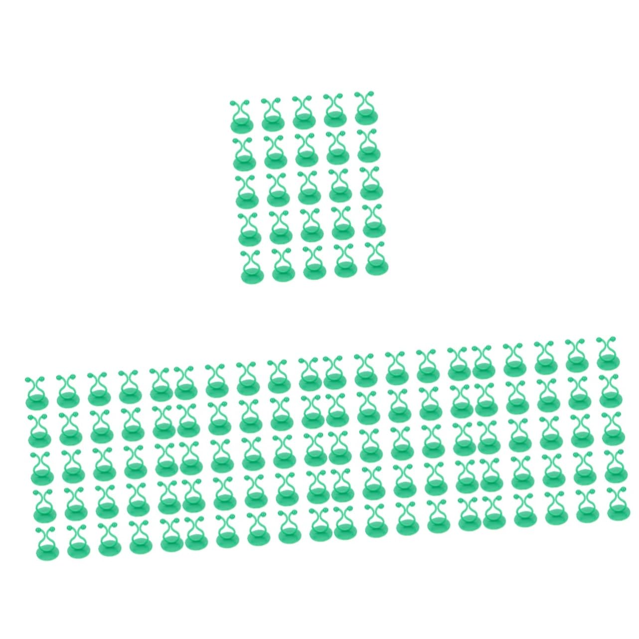 Sosoport 5 Sätze Kletterclip Für Pflanzen Hängender Pflanzer Hängende Künstliche Pflanzen Steht Tomatenpflanzenklammern Klebriger Rebenstützhaken Wand Gartenclips Green Abs 50 Stück * 5