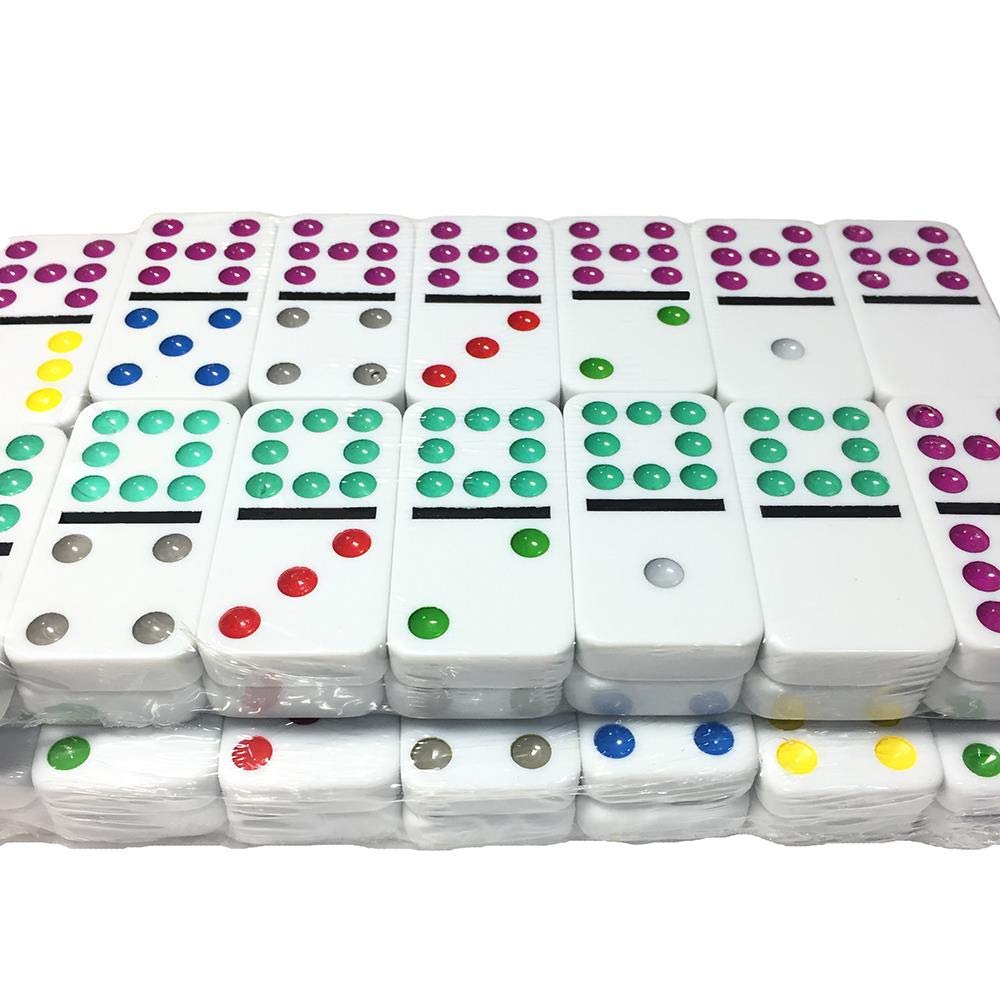 55PCS Domino Set Double 9 Dominosteine ​​mit Metallbox Pai Gow Brettspiel Kantonesisch Mahjong Adults Toys Tischspiel Dominos
