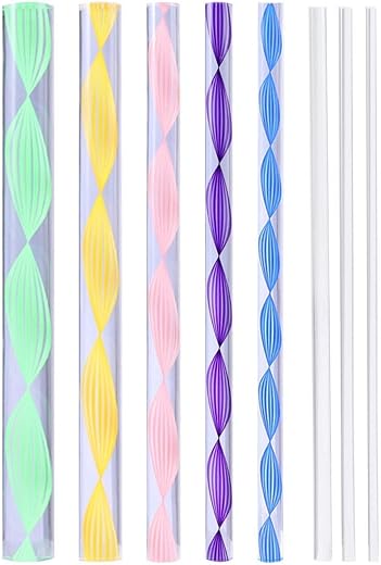 Sabahz Trading 8pcs Dotting Rods Acrylic Twist Sticks Wax Pencil Manicure Nail Art Tool,Mandala Art,Ceramic and Pottery Art