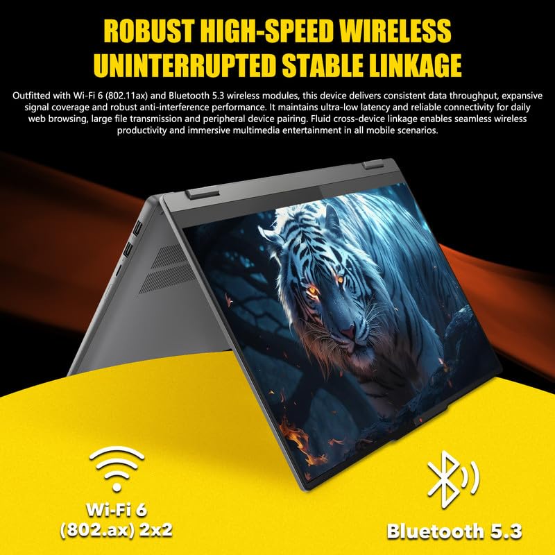 Image of Lenovo IdeaPad 5 2-in-1 Laptop Touchscreen, AMD Ryzen 7 8845HS, 16GB 2TB