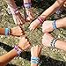 VSCO Girls Bracelets, Bracelets Friendship, Nepal Bracelets for Girls, Men, Kids, Adjustable and Randpmly Colors (Pack of 12)