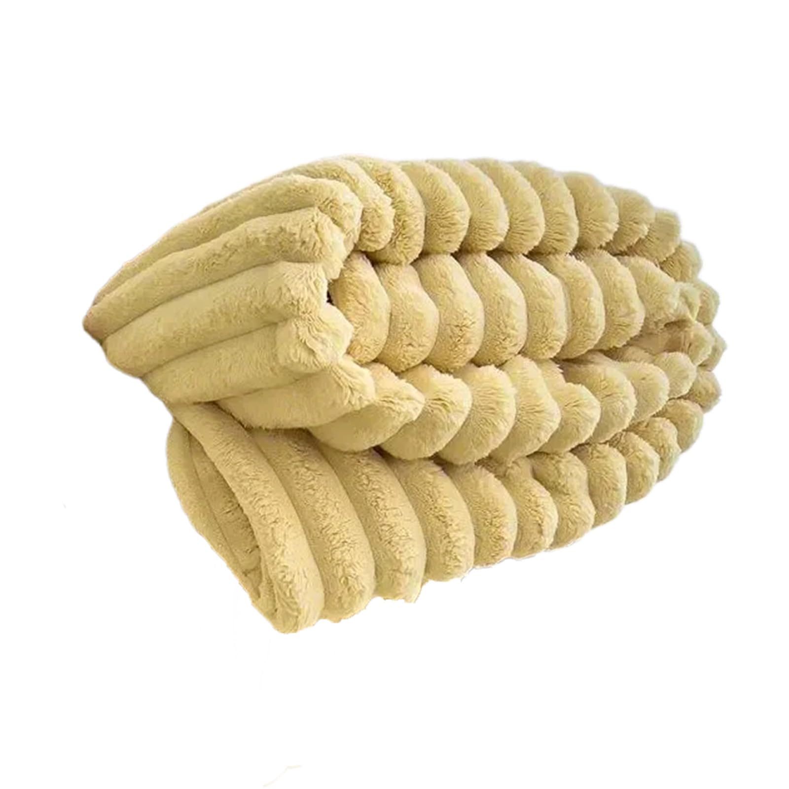 HDOYTXXM Coziness Faux Furry Blanket Thick Plushes Elegant Faux Furry Throw for Home Décorations or Traveling Use Soft