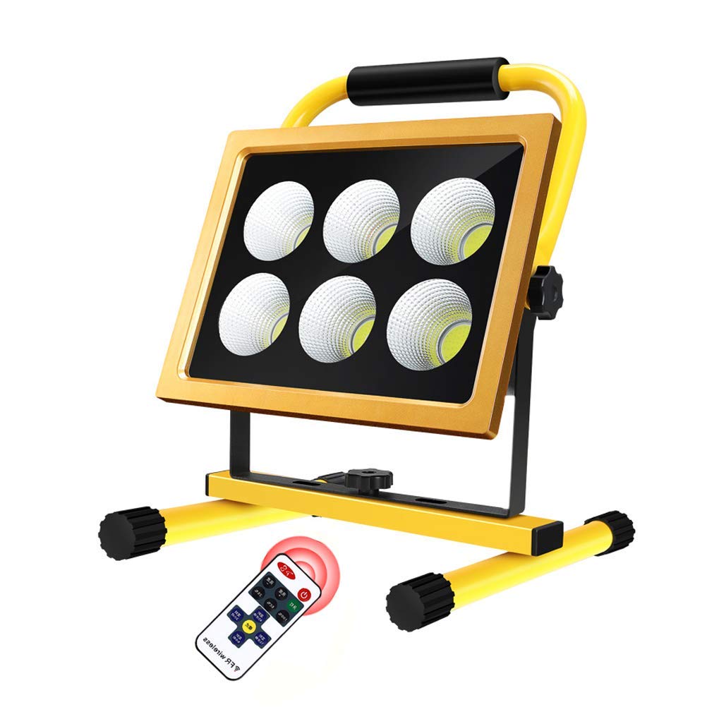 Foco Led para Construcción de 200 W, Luz Led Recargable para Obra de 8000 Lúmenes con Control Remoto, 4 Modos de Luz, 22 000 Mah, Resistente Alua Ip65, Reflector Portátil para Exteriores par