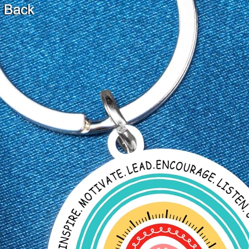 ichrati Best Teacher Gifts for Women New Teacher Appreciatio Present for Birthday from Student Cute Double-sided Keychain - Image 6