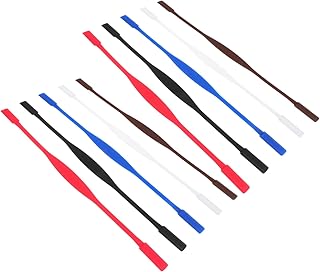 10 peças de silicone com alça de óculos de sol esportivos óculos de sol esportivos óculos de sol elásticos de silicone cordão cordão cordão para óculos antiderrapantes, Cores sortidas, 20x0.4x0.4cm
