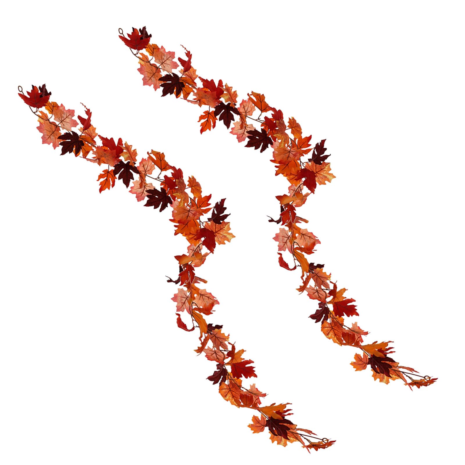 Nucelit 2Pcs Artificial Leaves Vine Hanging Plant Thanksgiving Plant Decoration for Garden, Indoor and Outdoor Decorations Indoor and Outdoor Decoration