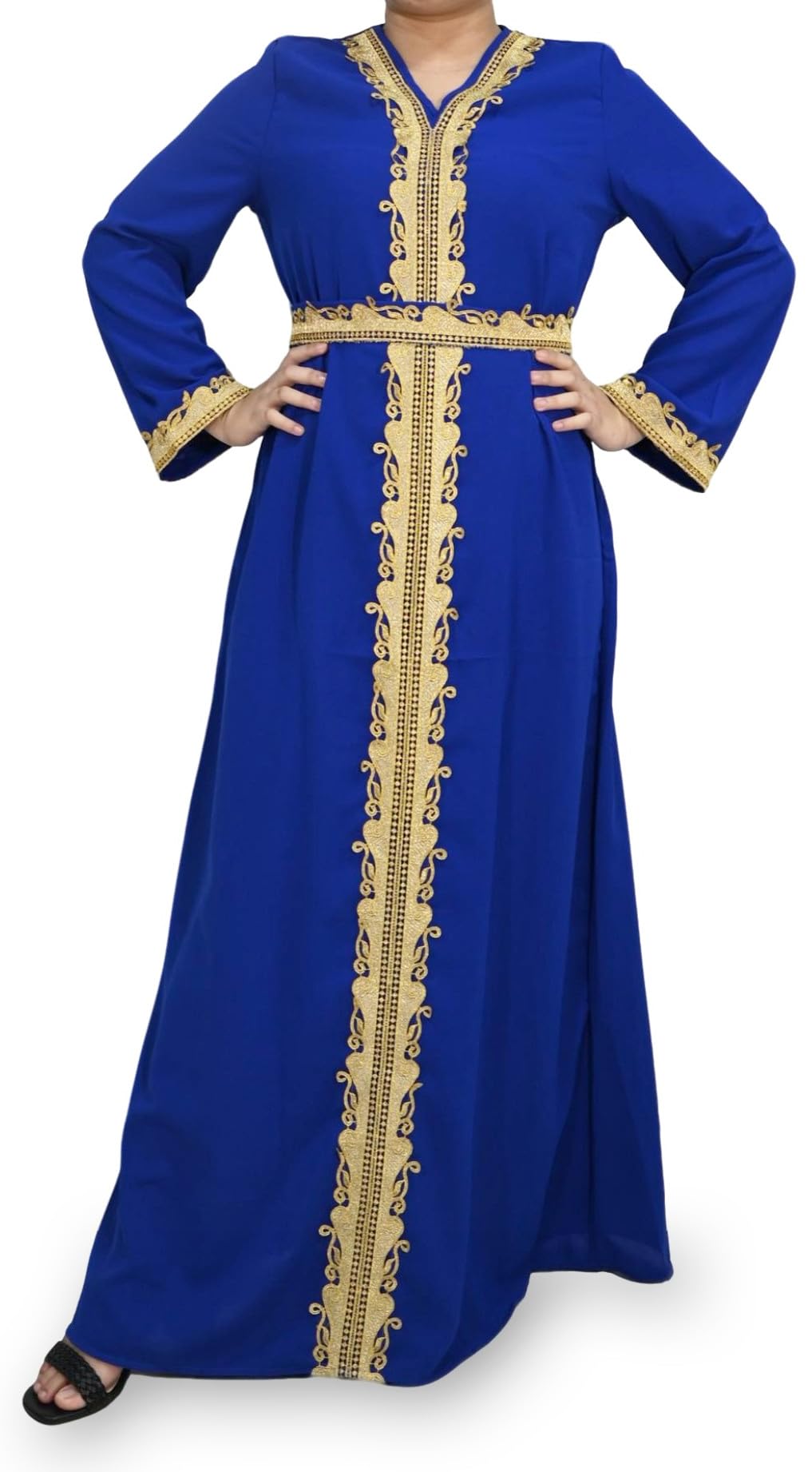 Royal Blue Djellaba Dla Kobiet