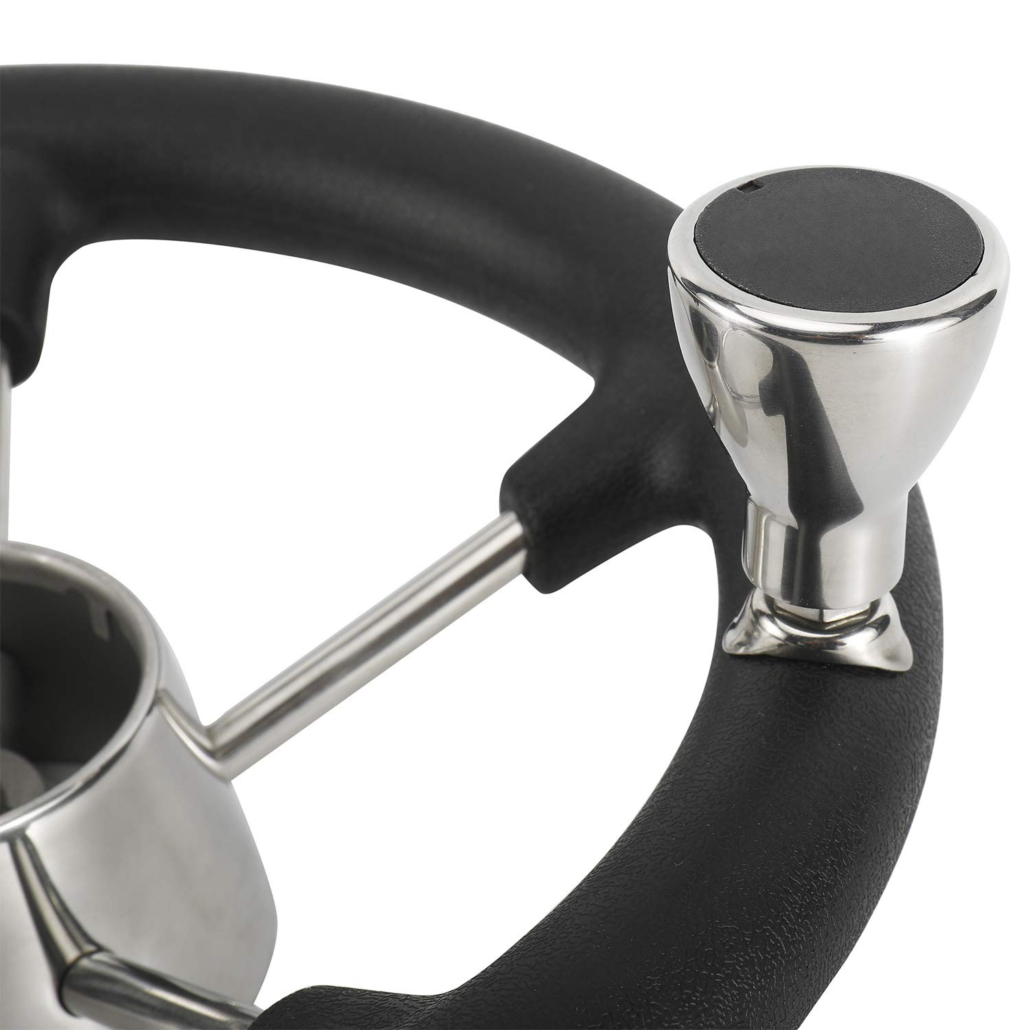 Destroyer Style Steering Wheel NovelBee 11.5 Inch Marine Steering Wheel ...