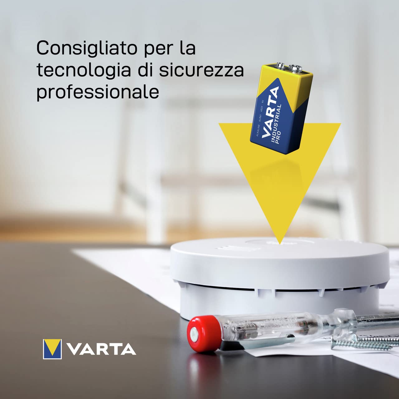 VARTA Industrial Batterie 9V Pacco di Batteria alcaline 6LR61 - Confezione da 20, Made in Germany