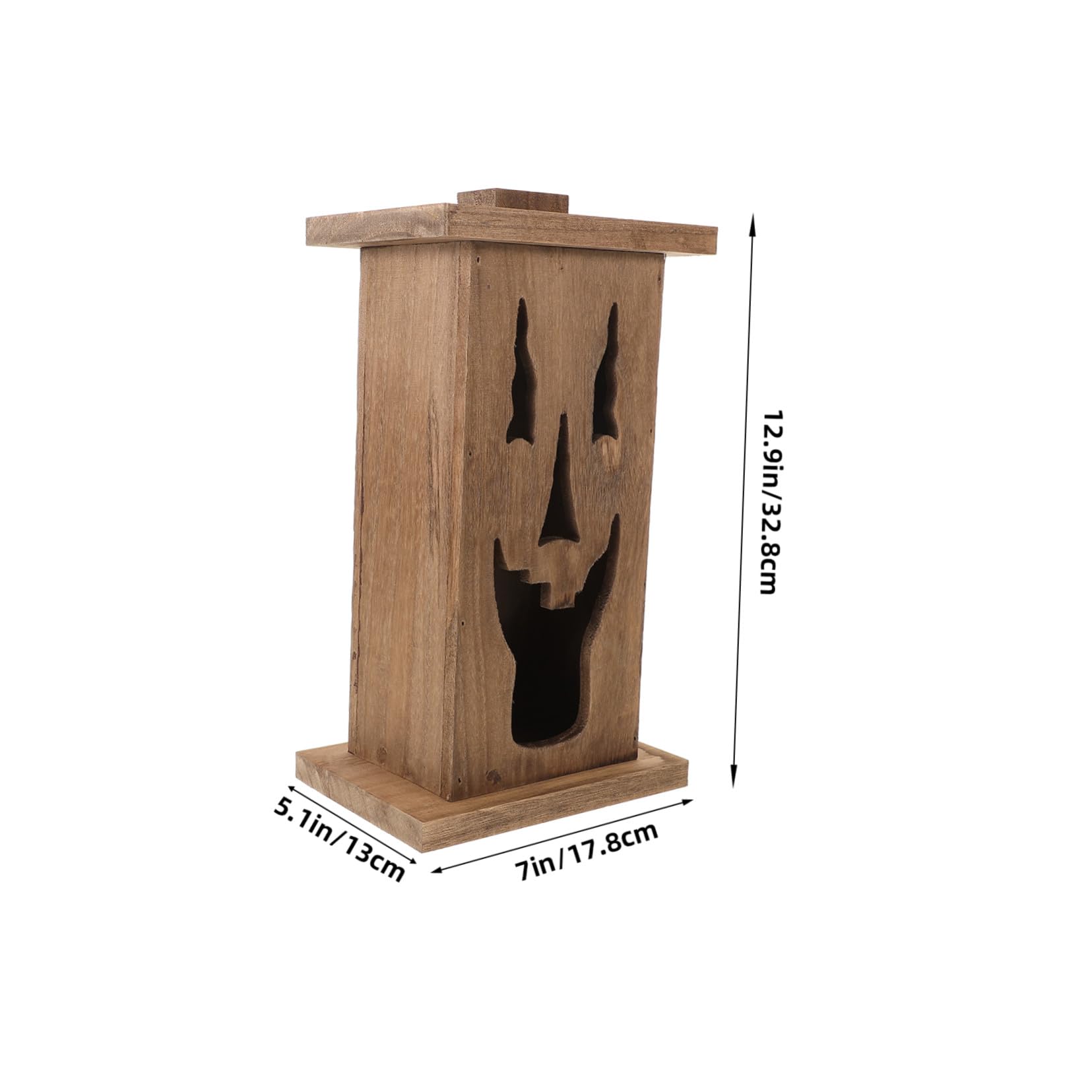 Homoyoyo Halloween-Dekoration Geisterstatue aus Holz Geisterdekoration Gartenparty Landschaftsdeko Gartendeko Halloween-außendekoration Geisterschmuck für Halloween-Partys
