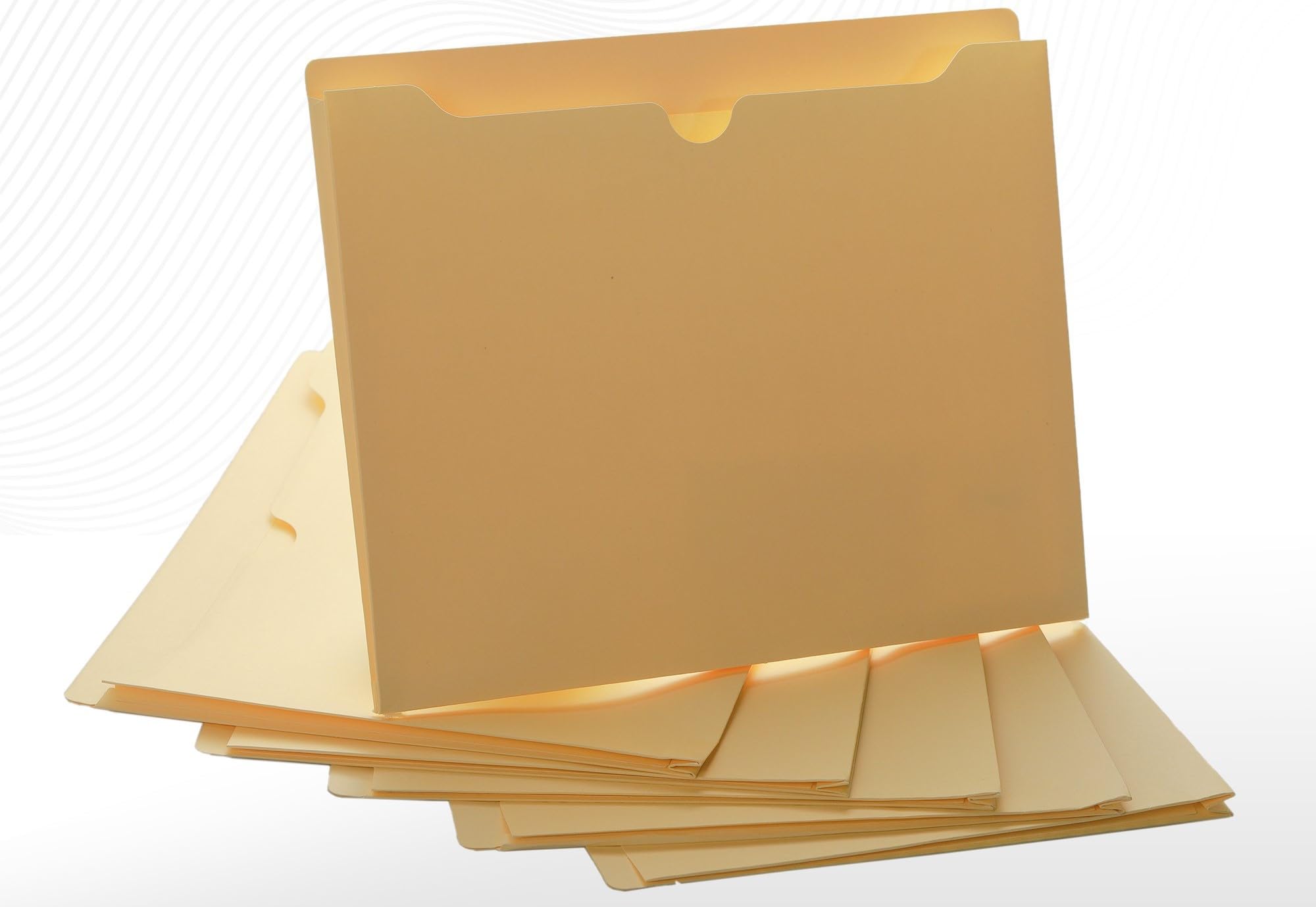 ACTIVITYYA Manila File Jackets, 1 Inch Expansion, Letter Size, Reinforced Straight-Cut Tab, 6 Pack