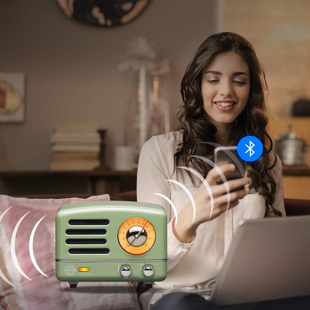 Review Retro Bluetooth Speaker, MUZEN OTR Metal Vintage FM/AUX Radio with Old Fashioned Classic Style, Portable Wireless Loud Volume Speaker for Home, Office, Kitchen,Party,Travel,Outdoor Hottest Sales Retro Bluetooth Speaker, MUZEN OTR Metal Vintage FM/AUX Radio with Old Fashioned Classic Style, Portable Wireless Loud Volume Speaker for Home, Office, Kitchen,Party,Travel,Outdoor