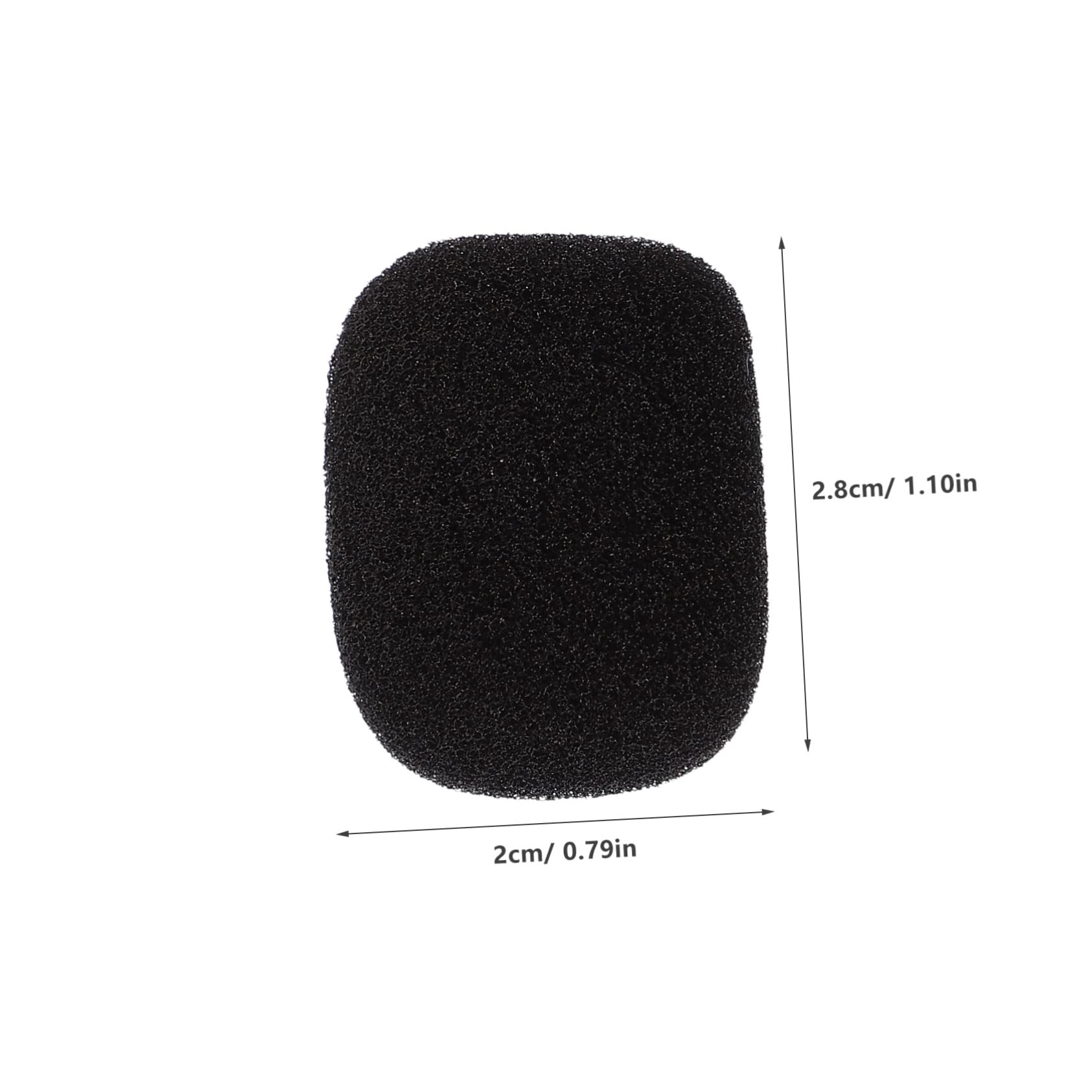 JOINPAYA 100pcs Microphone Windscreen Sponge Covers for Lapel Headset Mics Mic Protector Reduces Wind Noise and Saliva Durable Material for Singers and Performers