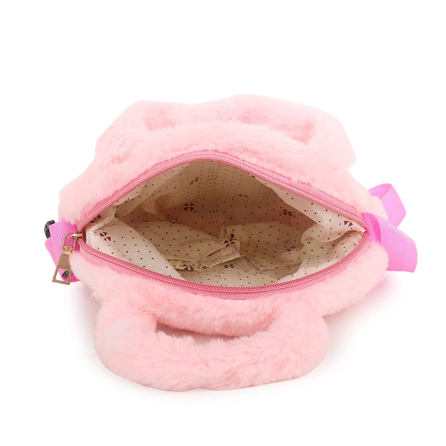 Aashiya Girls Plush Cat Faux Fur Crossbody Bag Plush Kittens Purse Girls Shoulder Bag Fur Kitty Purses Cute Fur Purse Crossbody Bags - Image 4 thumbnail