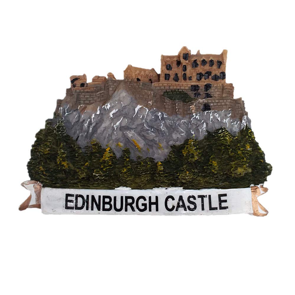 Magnete Frigorifero 3D Edimburgo Scozia - Souvenir Turistico In Resina Fatta A Mano, 7x6 Cm, Regalo Viaggio