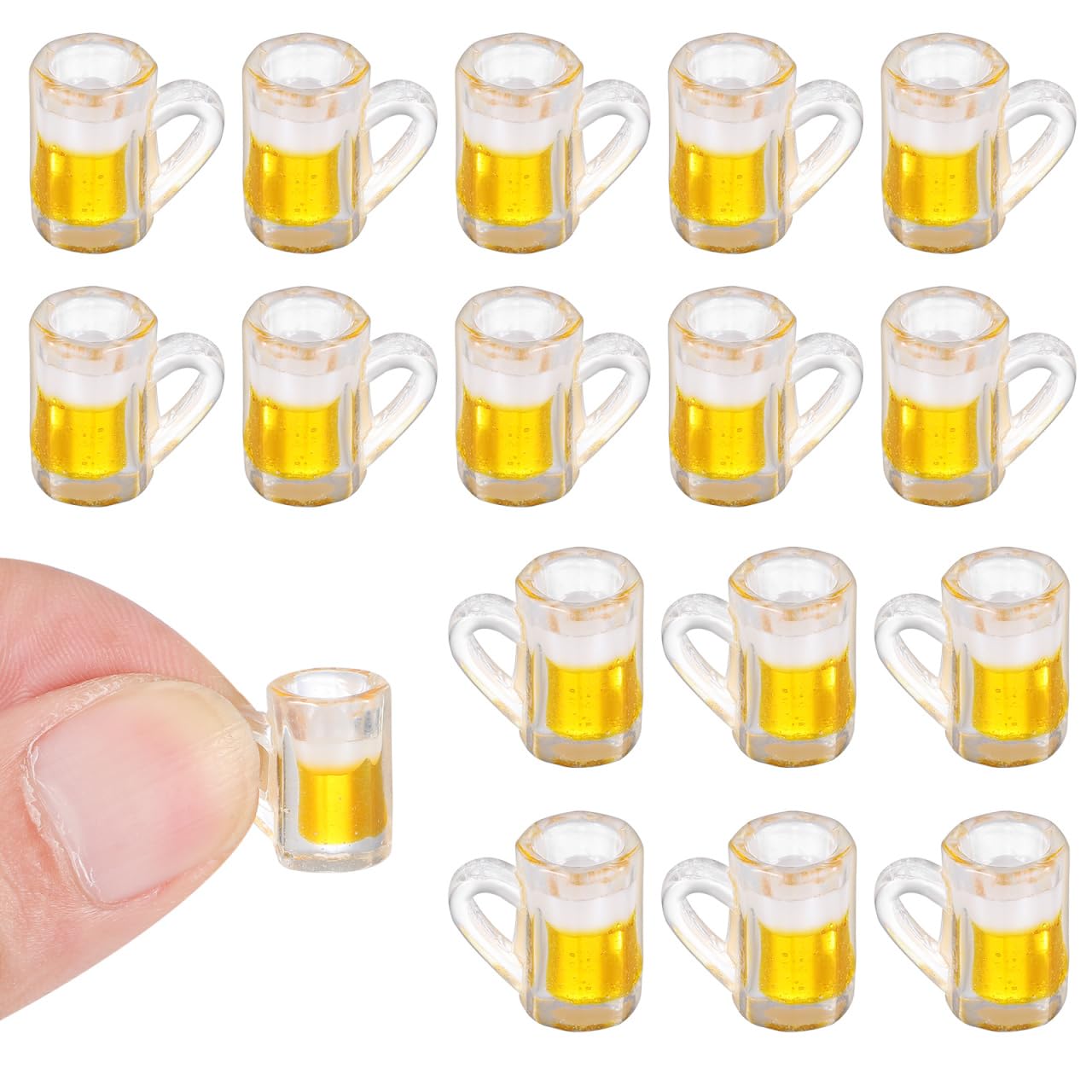 Toddmomy Accessoires pour la maison - 100 pièces - Mini tasse à shot - Modèle de collection - Accessoire miniature - Micro tasses à bière pour décoration de petite maison - Verres en plastique -