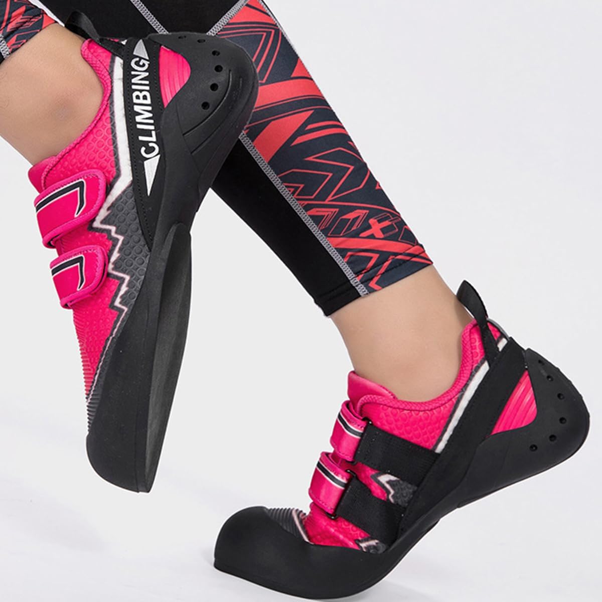 Men's Rock Climbing Shoes for Indoor Breathable Non-Slip Compact Bouldering Shoes Beginners Rock-Climbing Training Shoes
