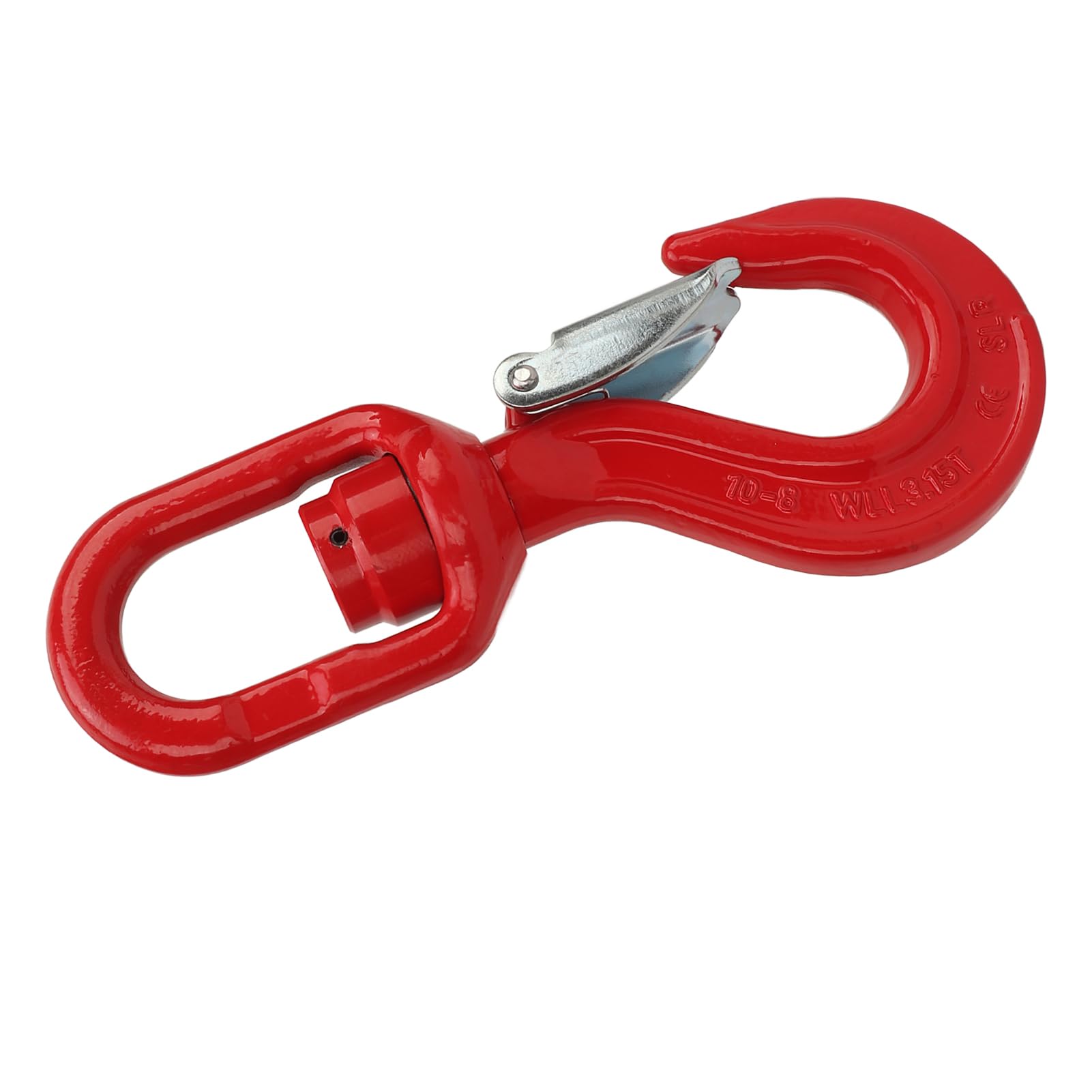 3,15-Tonnen-Krandrehhaken, Schwerlast-Hebehaken mit Lager, Drehhaken mit Riegel, Zum Heben, Heben, Bauen an Docks, Häfen, Schiffen
